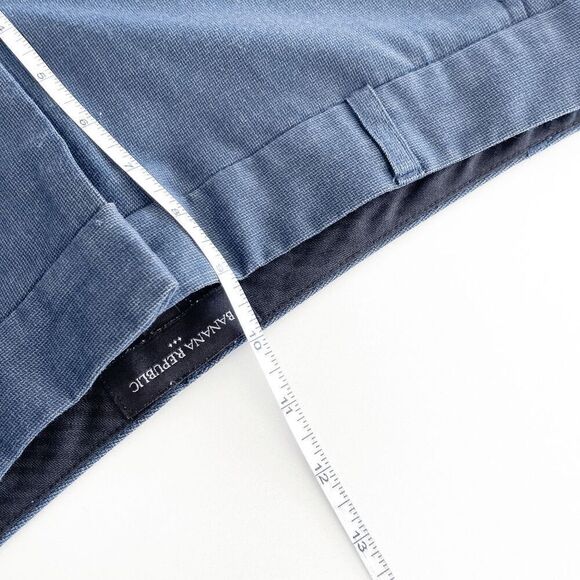 Banana Republic Womens Reegan Slim Dress Pants Slim Fit Blue Combo Size 6 - Picture 7 of 9